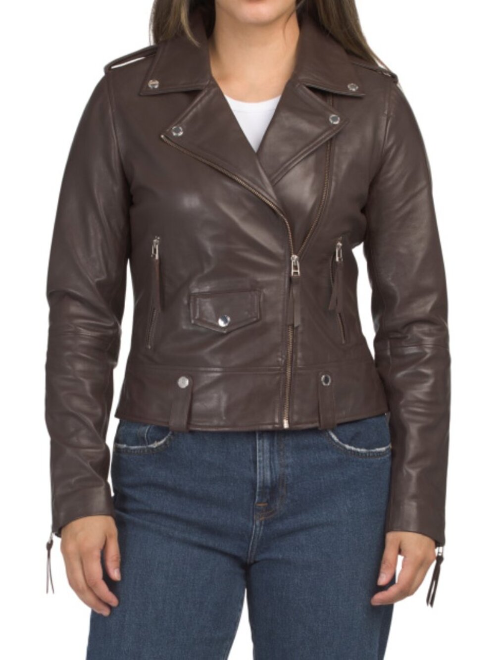 BOD & CHRISTENSEN Leather Morgan Moto Jacket - Picture 1 of 2